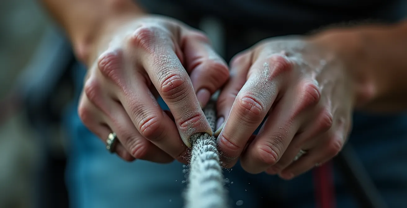 Couple partageant un effort physique intense créant une connexion profonde